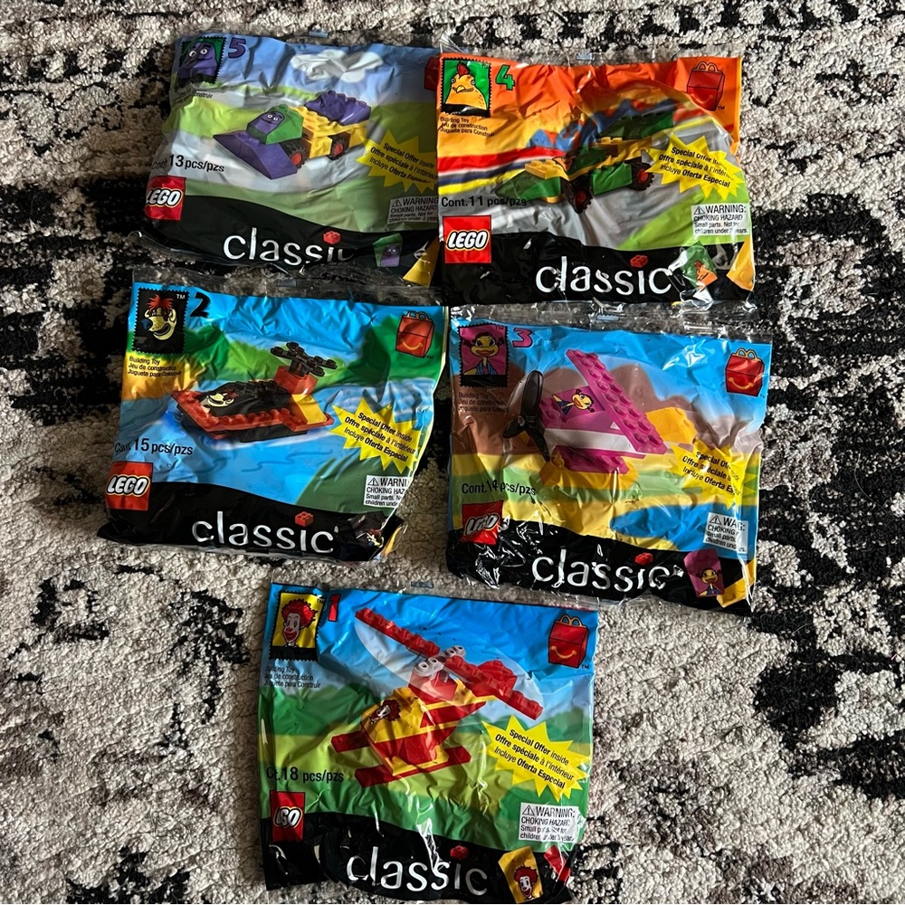 McDonald’s Happy Meal Lego- 5 sets 1999